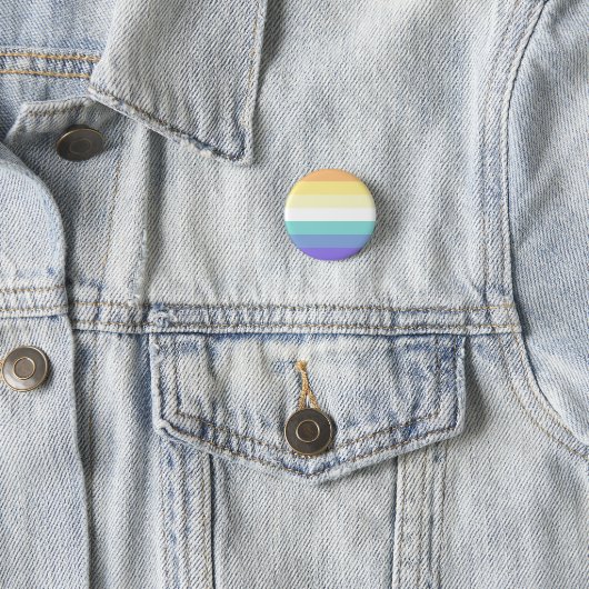 Genderfaun Pride Flag Badge Ronde Button 3,2 Cm (In situ)