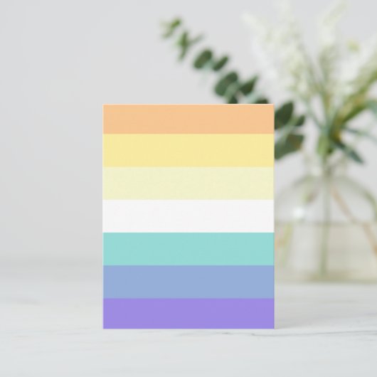 Genderfaun Pride Flag Briefkaart (Staand voorkant)