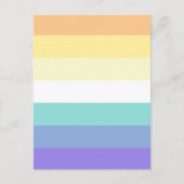 Genderfaun Pride Flag Briefkaart (Voorkant)