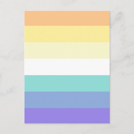 Genderfaun Pride Flag Briefkaart (Voorkant)
