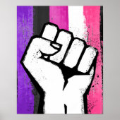 GENDERFLUID FIST POSTER (Voorkant)