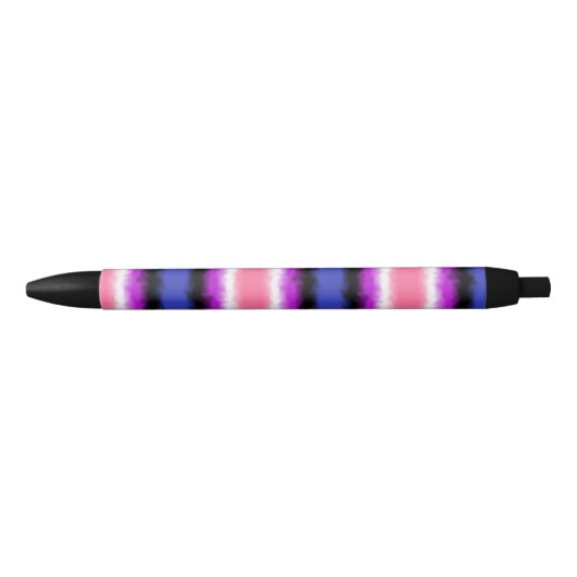 Genderfluid Flag Narrow Strip Pen (Voorkant)