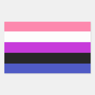 Genderfluid Flag Stickers