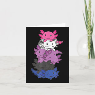 Genderfluid Gender Fluid Pride LGBTQ Axolotl _1 Kaart