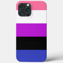 GenderFluid kleuren Vlag Hoesje-Mate iPhone Case