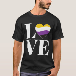 GenderFluid 'Love' Agender Gift voor niet-binaire T-shirt