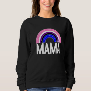 Genderfluid Mama Regenboog LGBT Q Cool Pride Flag  Trui