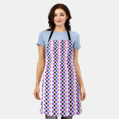 Genderfluid Pride Flag Kleuren Polkadots Schort (Gedragen)