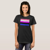 Genderfluid Pride Flag national pride T-shirt (Voorkant volledig)