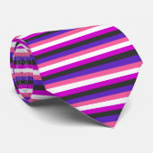 GENDERFLUID PRIDE FLAG STROPDAS (Opgerold)