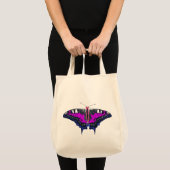 Genderfluid Pride Flag Swallowtail Butterfly Tote Bag (Voorkant (product))