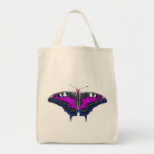 Genderfluid Pride Flag Swallowtail Butterfly Tote Bag (Voorkant)