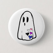 Genderfluid Pride Ghost Ronde Button 5,7 Cm (Voorkant)