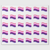 Genderfluid Pride Golvende Vlag Cadeaupapier (Vlak)