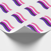 Genderfluid Pride Golvende Vlag Cadeaupapier (Hoek)
