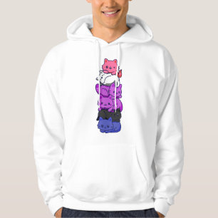 Genderfluid Pride Kat LGBT Gender Fluid Vlag Schat Hoodie