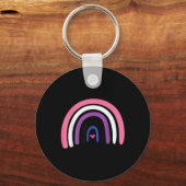 Genderfluid Pride Vlag Boho Regenboog _1 Sleutelhanger (Voorkant)