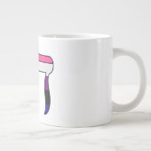 Genderfluid Pride-vlag Chai  Grote Koffiekop (Rechts)