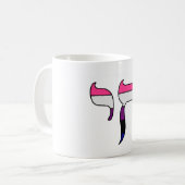 Genderfluid Pride-vlag Chai  Koffiemok (Voorkant links)