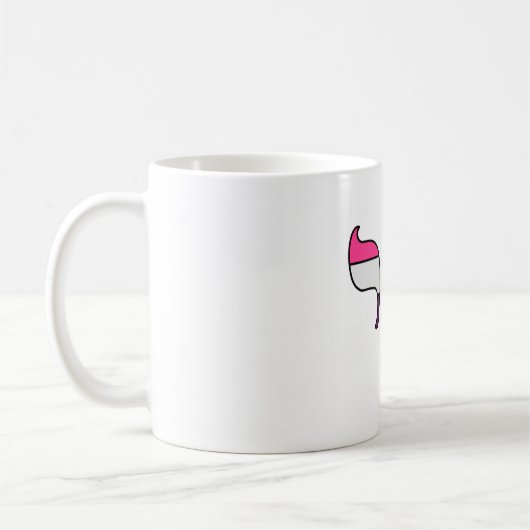 Genderfluid Pride-vlag Chai  Koffiemok (Links)