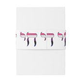 Genderfluid Pride-vlag Chai Uitnodigingen Wikkel (Achterkant Voorbeeld)