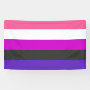 Genderfluid Pride Vlag Spandoek