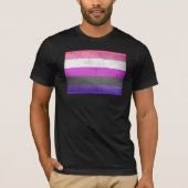GENDERFLUID PRIDE VLAG T-SHIRT (Voorkant)