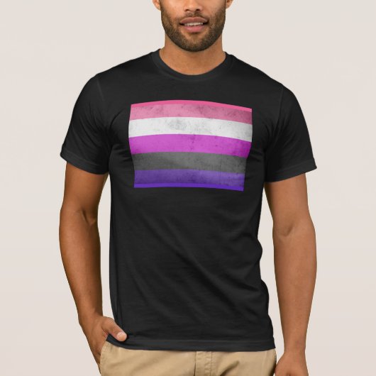 GENDERFLUID PRIDE VLAG T-SHIRT (Voorkant)