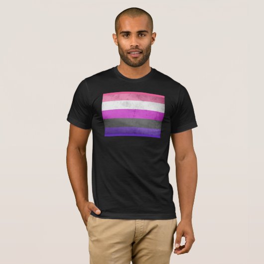 GENDERFLUID PRIDE VLAG T-SHIRT (Voorkant volledig)