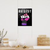 Genderfluid Pride Vuist Poster (Keuken)
