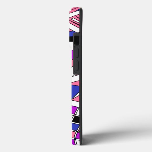 GenderFluid Pride Zen Doodle Abstract Modern Case-Mate iPhone Case (Achterkant / Links)
