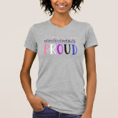Genderfluid PROUD Fireworks LGBTQ T-shirt (Voorkant)