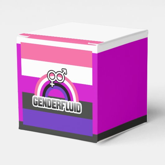 GENDERFLUID REGENBOOG BEDANKDOOSJES (Voorkant Zijde)