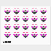 GENDERFLUID REGENBOOG HART STICKER (Vel)