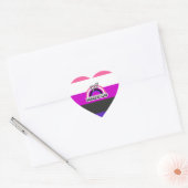 GENDERFLUID REGENBOOG HART STICKER (Envelop)