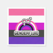 GENDERFLUID REGENBOOG SERVETTEN (Voorkant)