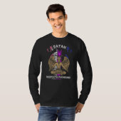 Genderfluid Satan respecteert Pronouns Pentagram T-shirt (Voorkant volledig)