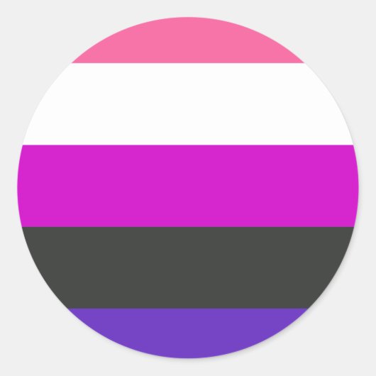Genderfluid Sticker (Voorkant)
