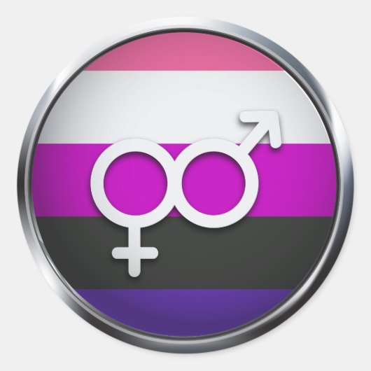 Genderfluid Sticker (Voorkant)