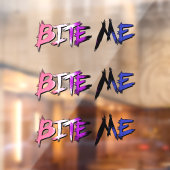 Genderfluid trots Bite Me Raamsticker (Vel 2)
