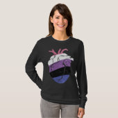 Genderfluid trots hart vlag t-shirt (Voorkant volledig)