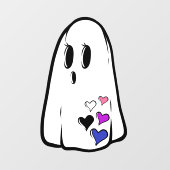 Genderfluid trots spook raamsticker (Vel)