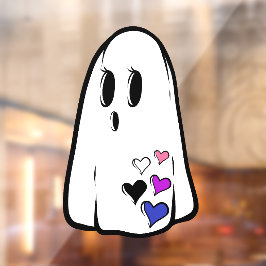 Genderfluid trots spook raamsticker