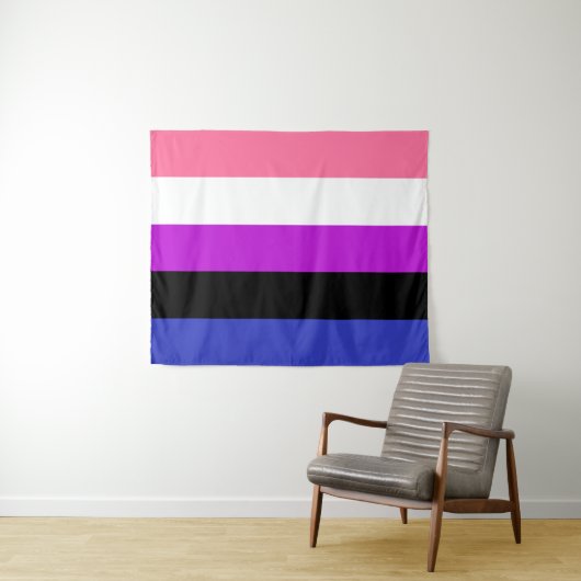 Genderfluid Vlag 50 x 60 Wandkleed (In Situ (horizontaal))