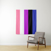 Genderfluid Vlag 50 x 60 Wandkleed (In situ)