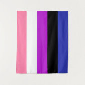 Genderfluid Vlag 50 x 60 Wandkleed (Voorkant)
