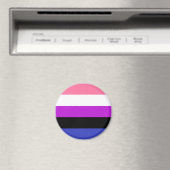 Genderfluid Vlag LGBT Magneet (Insitu (Vaatwasser))