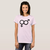 GENDERFLUID VLAG SYMBOOL T-Shirt (Voorkant volledig)