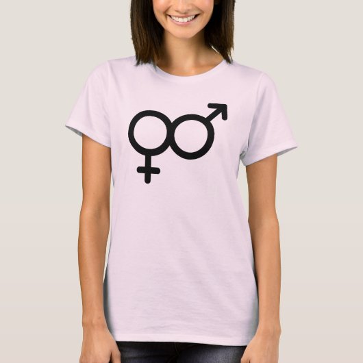 GENDERFLUID VLAG SYMBOOL T-Shirt (Voorkant)