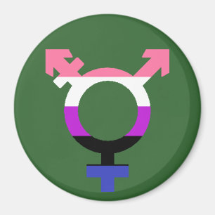 Genderfluid Vlag Trans Symbool Magneet